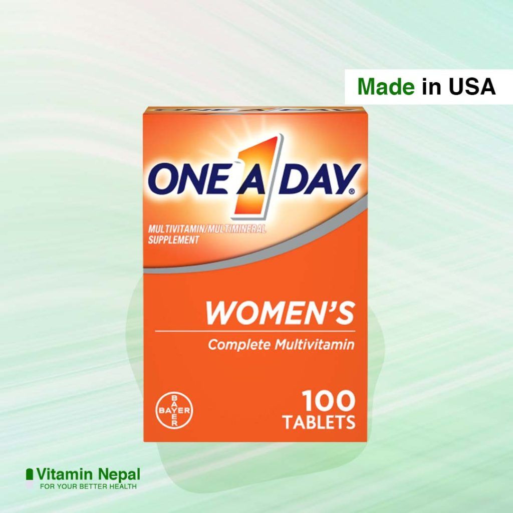 One A Day Women’s Multivitamin Supplement 100 capsules Vitamin Nepal