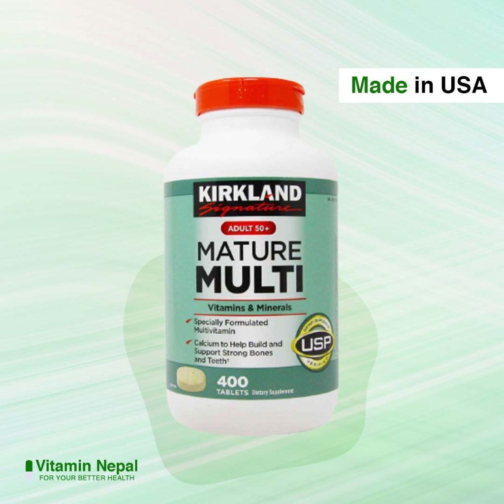 KIRKLAND Signature ADULT 50+ MULTI VITAMIN 400 Tablets Vitamin Nepal