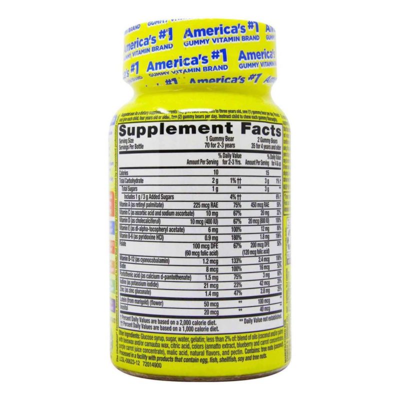 Lil Critters Kids Multivitamin Supplement Facts