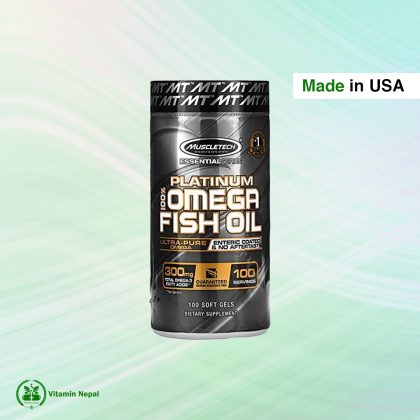 MuscleTech Platinum 100% Omega Fish Oil - 100 Softgels