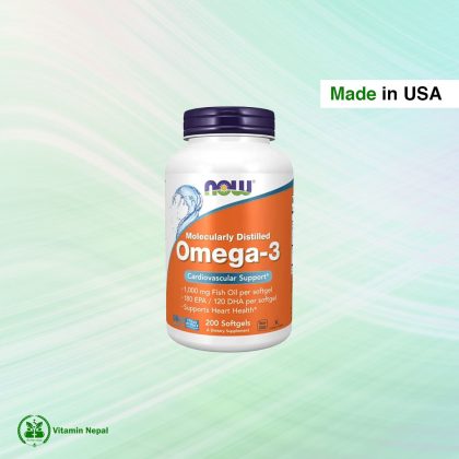 Now Omega 3 Fish Oil 1000mg - 200 Capsules