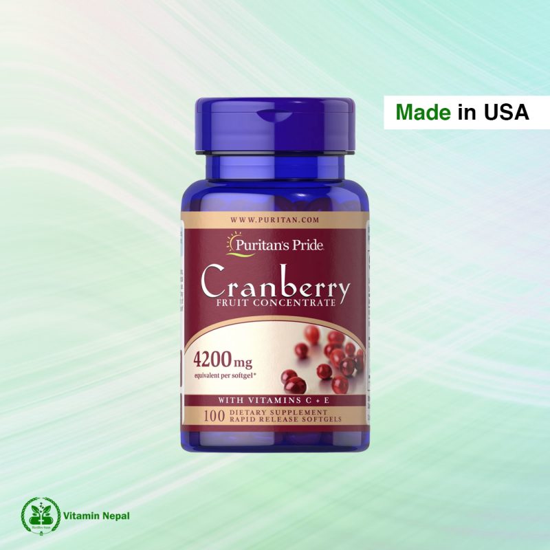 Puritan's Pride Cranberry - 4200mg, 100 Softgels