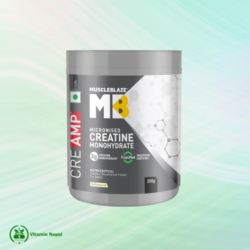 MuscleBlaze Creatine Monohydrate 250g 80 Servings