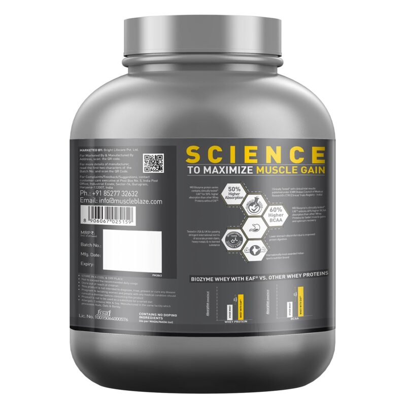 MuscleBlaze Biozyme ISO ZERO Low Carb BAck