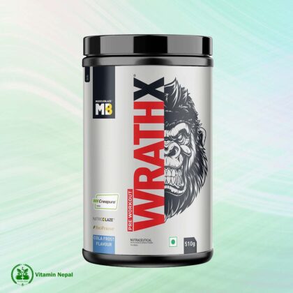 MuscleBlaze Wrath X Pre Workout with Caffeine Creatine Monohydrate-500g