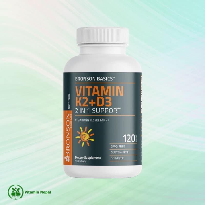 Bronson Vitamin K2+D3-120 tablets