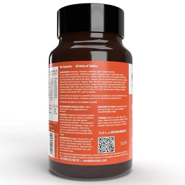 HK Vitals Multivitamin with Probiotics - Ingredients