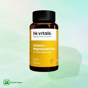 HK vitals Calcium Magnesium & Zinc (60 tablets)