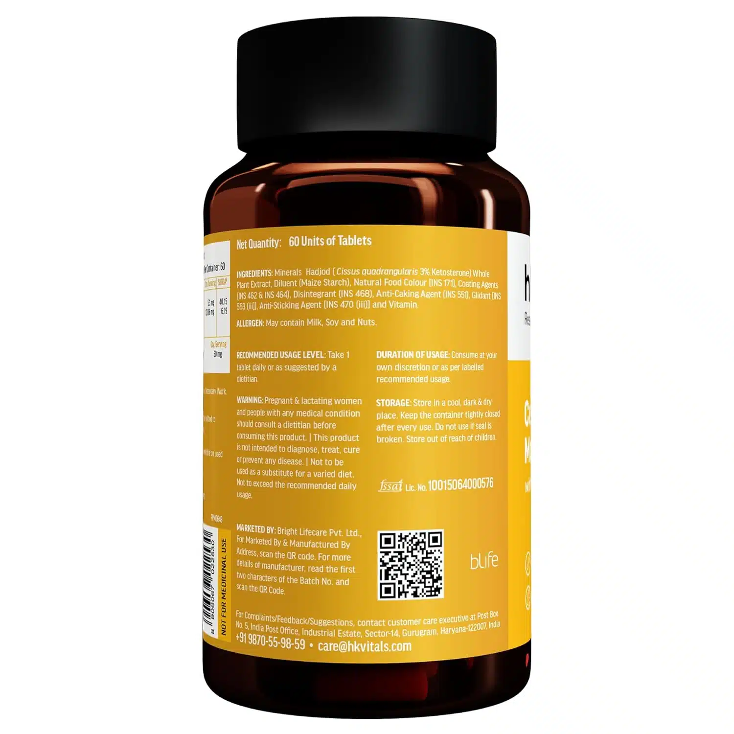 HK vitals Calcium Magnesium & Zinc - 60 tablets - Image 3